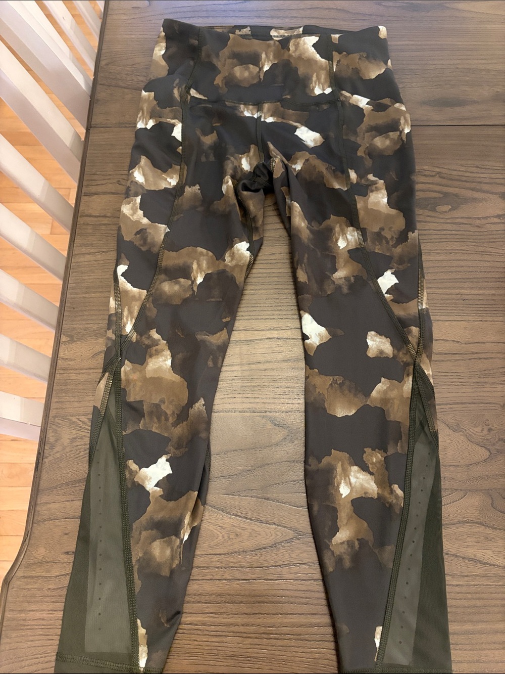 All in Motion Olive & Brown Camo Performance Leggings
